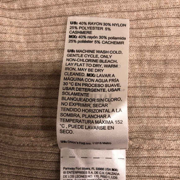 WHBM Cashmere Blend ES Henley size XL - Picture 12 of 12